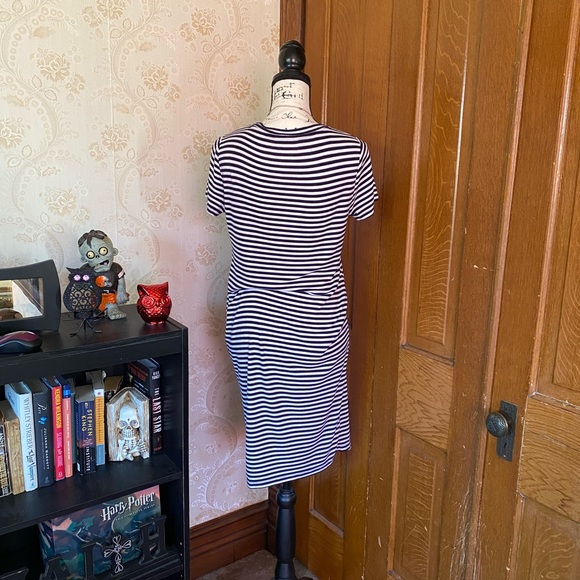Motherhood Ribbed Stripe Maternity Dress - Picture 7 of 8